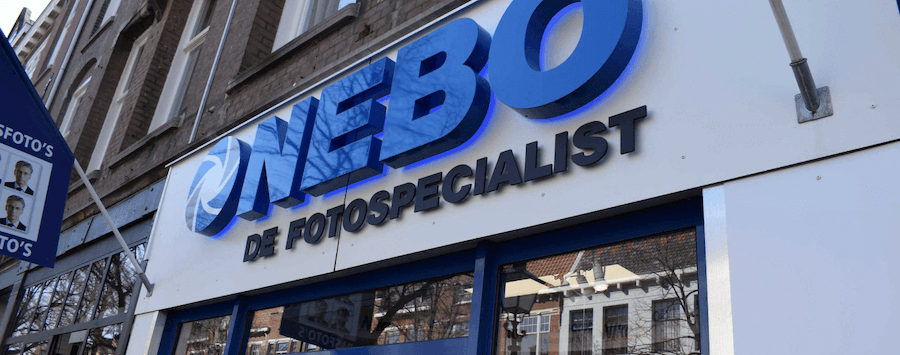 Gevelreclame van NEBO